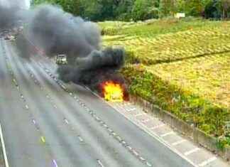 M25 Traffic Chaos: Massive Van Fire Halts All Traffic news-18092024-114412